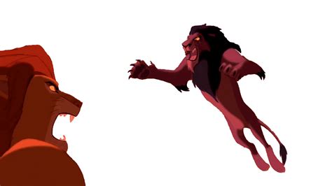 Simba Vs Scar Slowmo Fight But Its Transparent By