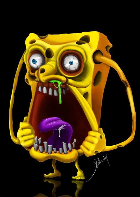 Spongebob Zombie By Saturdayxii On Deviantart Creepy Spongebob Hd