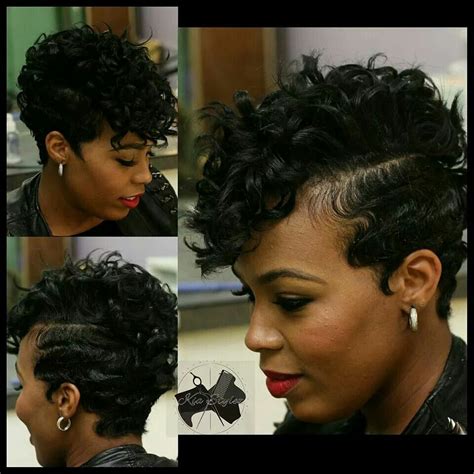 How to do a finger wave: Instagram Post by KiaStylez (@kiastylez) | Short hair ...