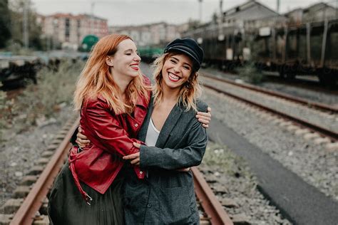 Beautiful Lesbian Couple Shoot On An Abandoned Railway By Stocksy