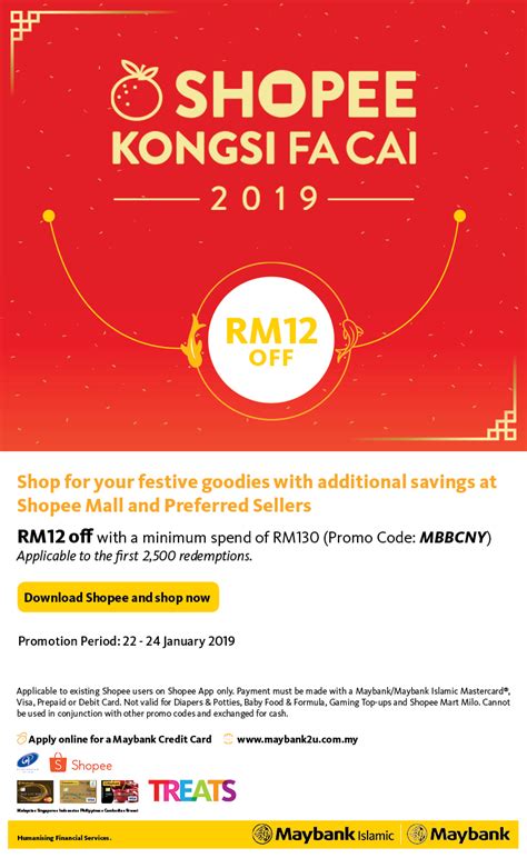 Based on a high monthly spend of s$2,000, we analysed the cardholders receive 5% rebate both in singapore and malaysia on food (fast food, food delivery & groceries), transport (including petrol), data. Shopee CNY Promotion with your Maybank cards - Best-Credit ...