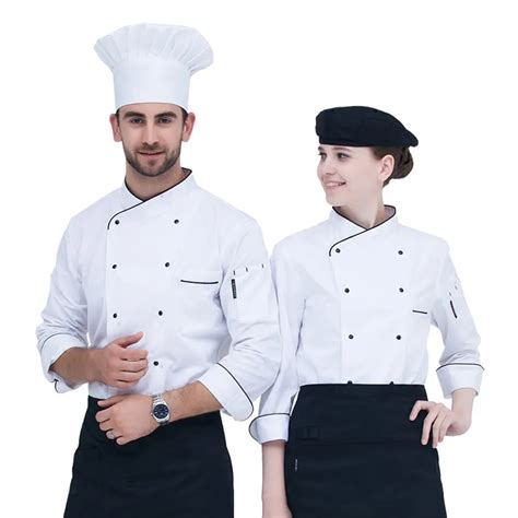 2017 Chef Jacket Uniforms Full Sleeve Unisex Hotel Restaurant Kitchen Chef Jacket Cook Clothes