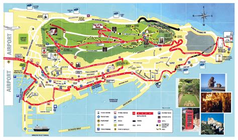 Detailed tourist map of Gibraltar. Gibraltar detailed ...