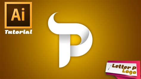 Adobe Illustrator Beginner Tutorial Simple Letter P Logo 2020 Javed