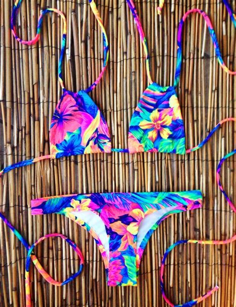 neon floral bikini bikinis floral bikini swimwear