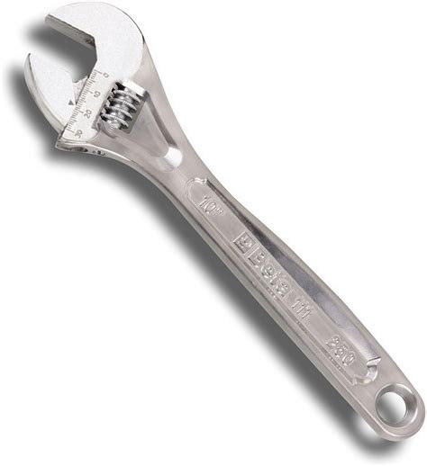 Beta Tools Adjustable Chrome Plated Wrench With Scales Movable Jaw