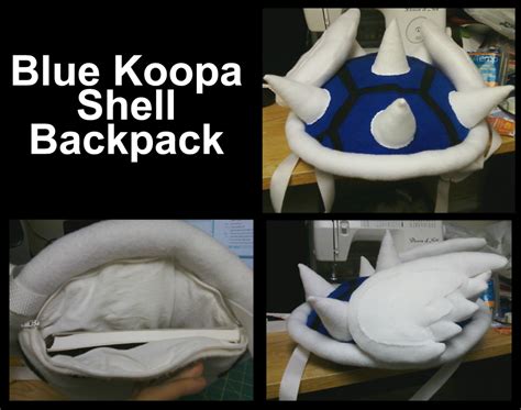 Blue Koopa Shell Backpack — Weasyl