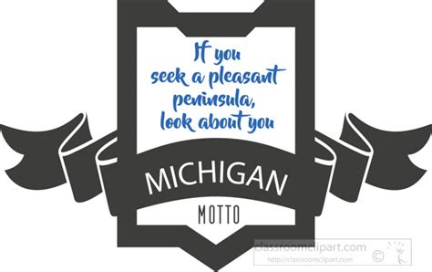 Michigan State Motto In English Michigan Motto Original Art Each