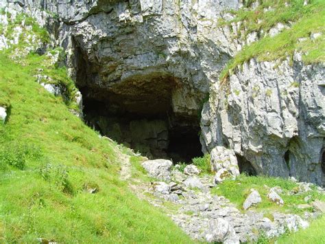 Cave Entrance In The Yorkshire Dales Yorkshire England Summer 2011
