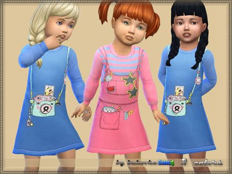 Lana Cc Finds Dress Fashionista Sims 4 Toddler Clothes Sims 4