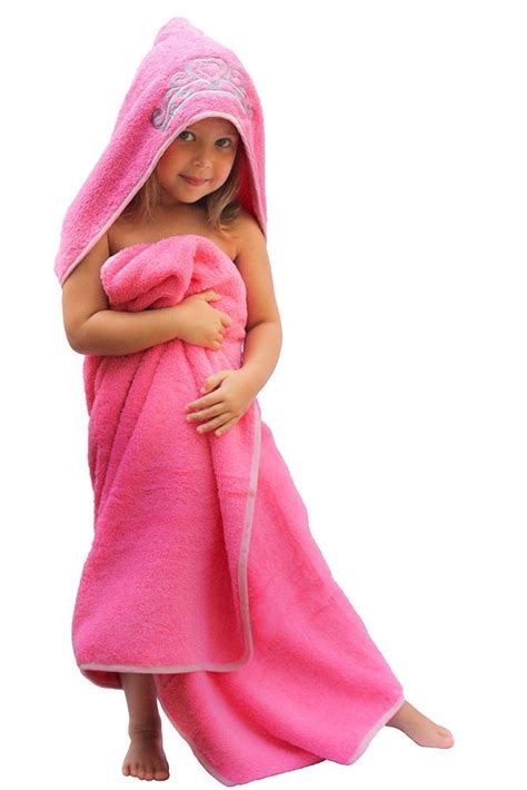 Hooded Kid Bath Towel Toddler Cute Blanket Wrap Bathrobe Girl Princess