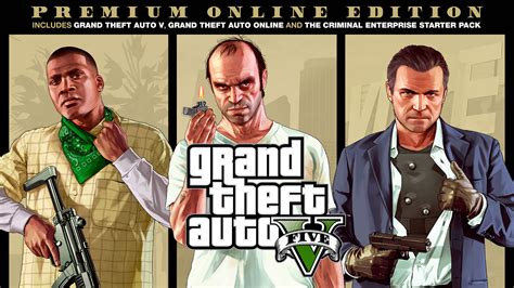 Grand theft auto online is a dynamic and persistent open world for up to 30 players that begins by sharing content and mechanics with grand theft auto v, but i am contemplating if i need the premium edition or not, i am not well versed in the gta5 world so i am unsure if its a good deal or not. Grand Theft Auto V Premium Online Edition - Rockstar Games