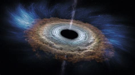 Nasa Supermassive Black Hole Rocketing Through Space At Five Million