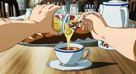 Honey Tea Animation Aesthetic Anime Anime Coffee