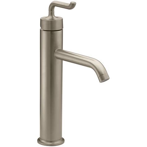 The gentle design of this bathroom faucet is. Kohler Purist Tall Single-Hole Bathroom Sink Faucet with ...