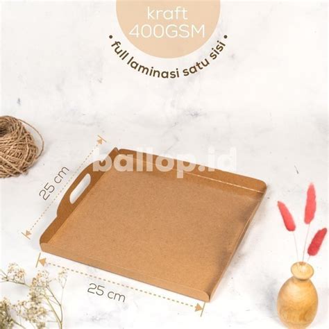 Jual Cakeboard Kraft Cm Laminasi Alas Baki Nampan Tatakan Papan Kotak Kue Chiffon Tart