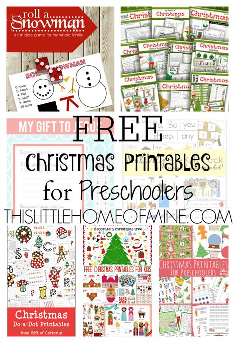 Free Christmas Printables For Preschoolers This Little Home Of Mine