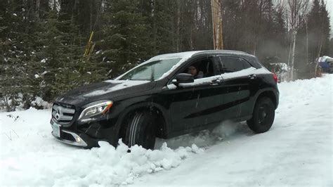 Getting The Gla 4matic On X Ice Snowtires Stuck In The Ice And Snow On