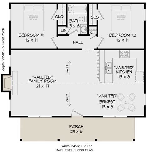 2 story house plans two story homes offer distinct advantages. House Plan 940-00138 - Cabin Plan: 1,000 Square Feet, 2 ...