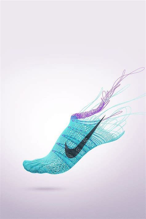 Freeios7 Nike Flyknit Lunar Blue Parallax Hd Iphone Ipad Wallpaper