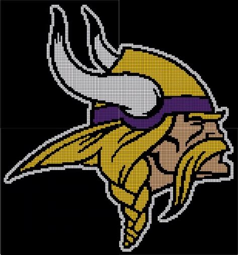 *minnesota vikings helmet* cross stitch pattern. The Marketplace for Makers > Goodsmiths | Viking pattern ...