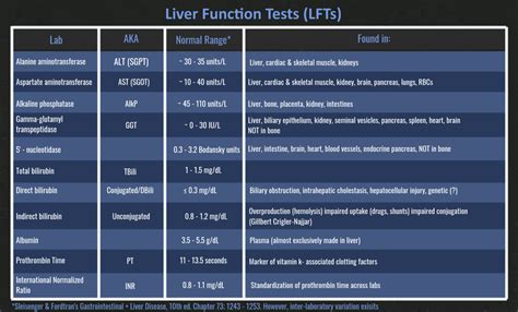 Liver Function Tests Lfts Normal Values And Interpretation Alanine Grepmed