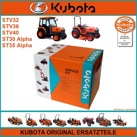 Kubota Service Kit Filterset Stv32 Stv36 Stv40 St 30 Alpha St
