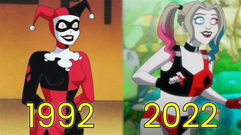 Evolution Of Harley Quinn In Movies Cartoons Tv Youtube