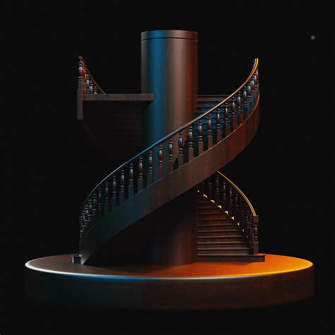 Stairs Spiral Staircase 3d Model Cgtrader