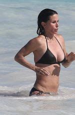 COURTENEY COX In Bikini On The Beach In Bahamas 04 04 2017 HawtCelebs
