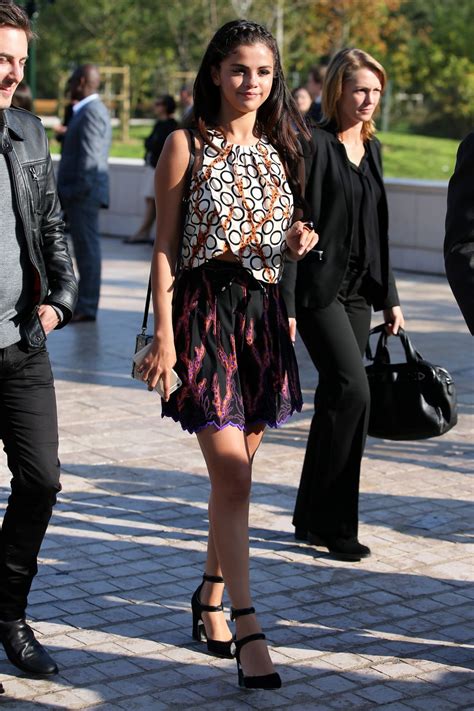 Selena Gomez At Louis Vuitton Fashio Show In Paris Hawtcelebs