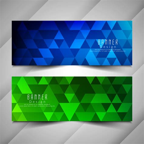 Abstract Colorful Geometric Banners Set 253679 Vector Art At Vecteezy