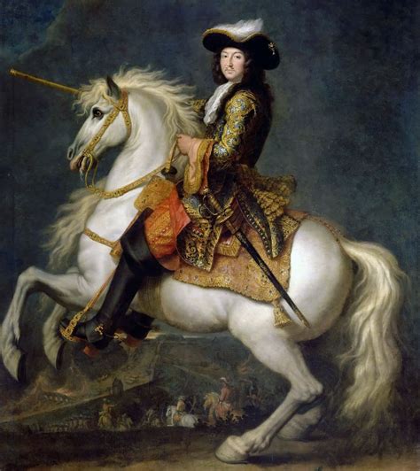 Equestrian Portrait Of Louis Xiv Of France By René Antoine Houasse C