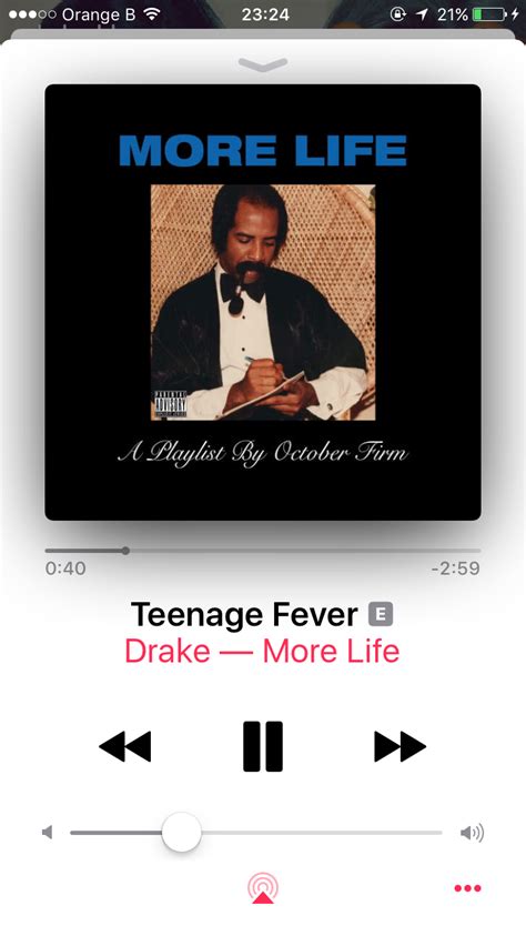This Shit Feels Like Teenage Fever Drake Playlist Radio Playlist Song