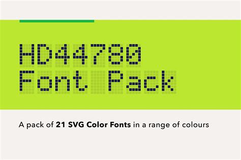 Lcd Hd44780 Color Pixel Font Fonts ~ Creative Market
