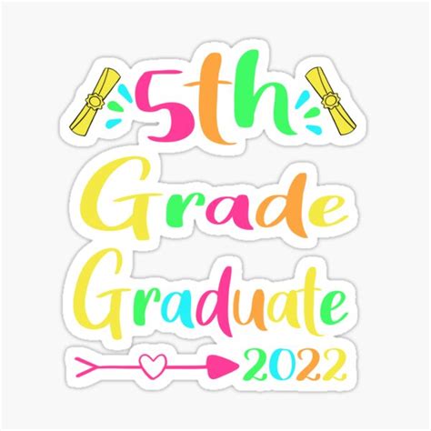 Senior Class Of 2022 5th Grade Graduate Sticker For Sale By Lutty
