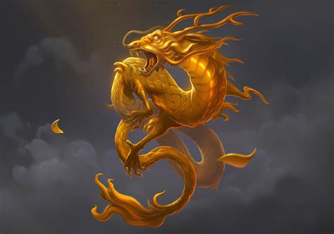 Artstation Golden Dragon