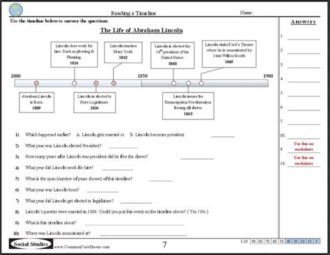 Free Timeline Worksheets Check Out These 10 Free Ccss Worksheets With