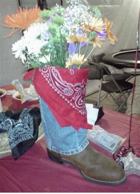 2448 x 3264 jpeg 905 кб. Boot vase | Western decor, Cowboy decorations, Western crafts