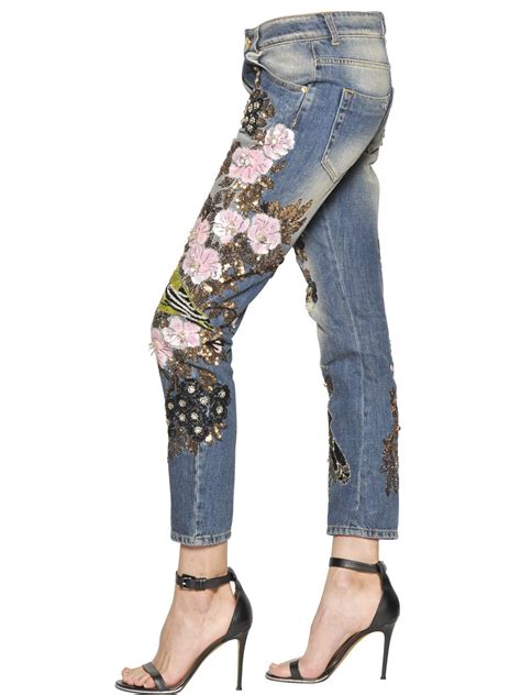 Your one stop destination for womens and mens and kids fashion, with 80+ of your favourite labels. Lyst - Amen Couture Embellished Cotton Denim Jeans in Blue