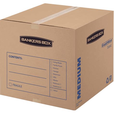 Bankers Box SmoothMove Basic Storage and Moving Boxes, Medium, 20pk - Walmart.com - Walmart.com