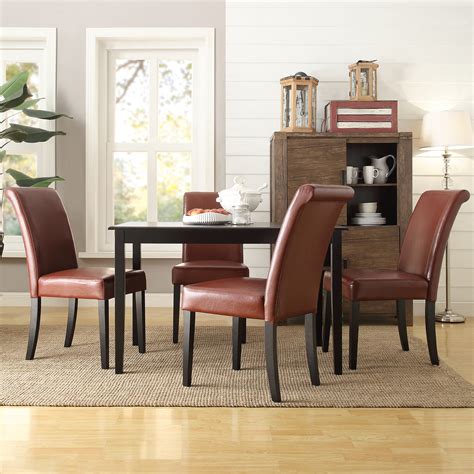Explore 72 listings for set of 4 dining chairs at best prices. Lexington 5-Piece Dining Set with 4 Parsons Chairs, Wine ...
