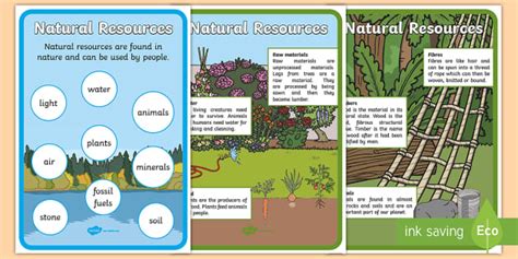 Natural Resources Posters Teacher Made Twinkl