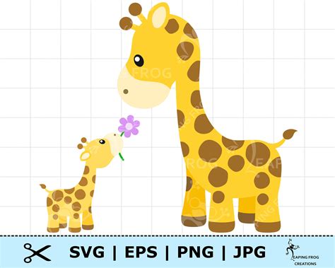 Drawing And Illustration Giraffe Cut File Baby Giraffe Svg Giraffe Png