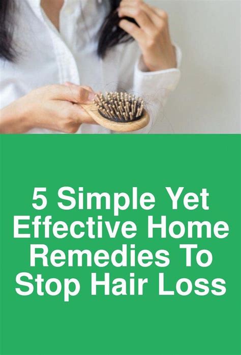 5 Simple Yet Effective Home Remedies To Stop Hair Loss Hair Loss And