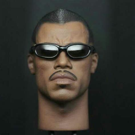 16 Scale Blade Wesley Snipes Head Sculpt Wsunglasses For 12 Action