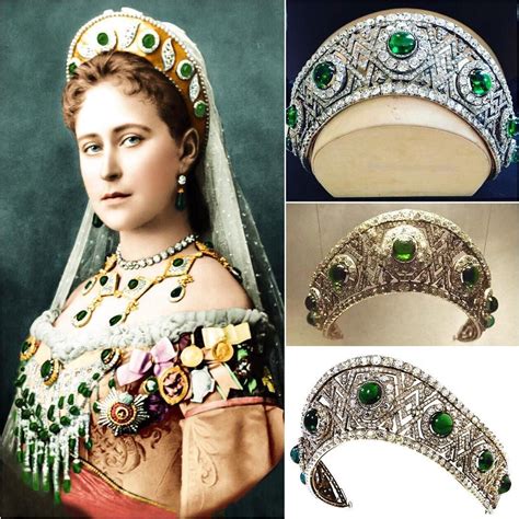 A Emerald Kokoshnik Tiara Was Made By Russian Jeweler Bolin In The Year 1884 For The Grand