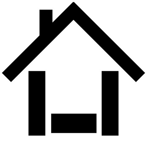 Download House Icon Black Clip Art at Clker.com - vector clip art ...