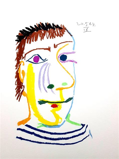 Acting on larrea's suggestion, picasso began sketching a series of preliminary drawings for guernica. Picasso Face Drawing | Free download on ClipArtMag