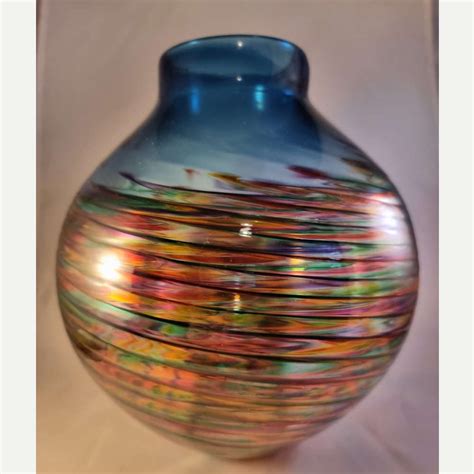Round Vase Optic Rib’ By Michael Trimpol
